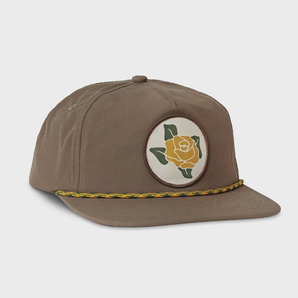 Yellow Rose Snapback Rope Hat