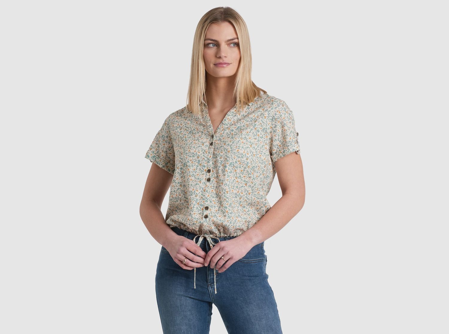 Liliana Short Sleeve Shirt Women&#39;s, Color: Natural, Size: S