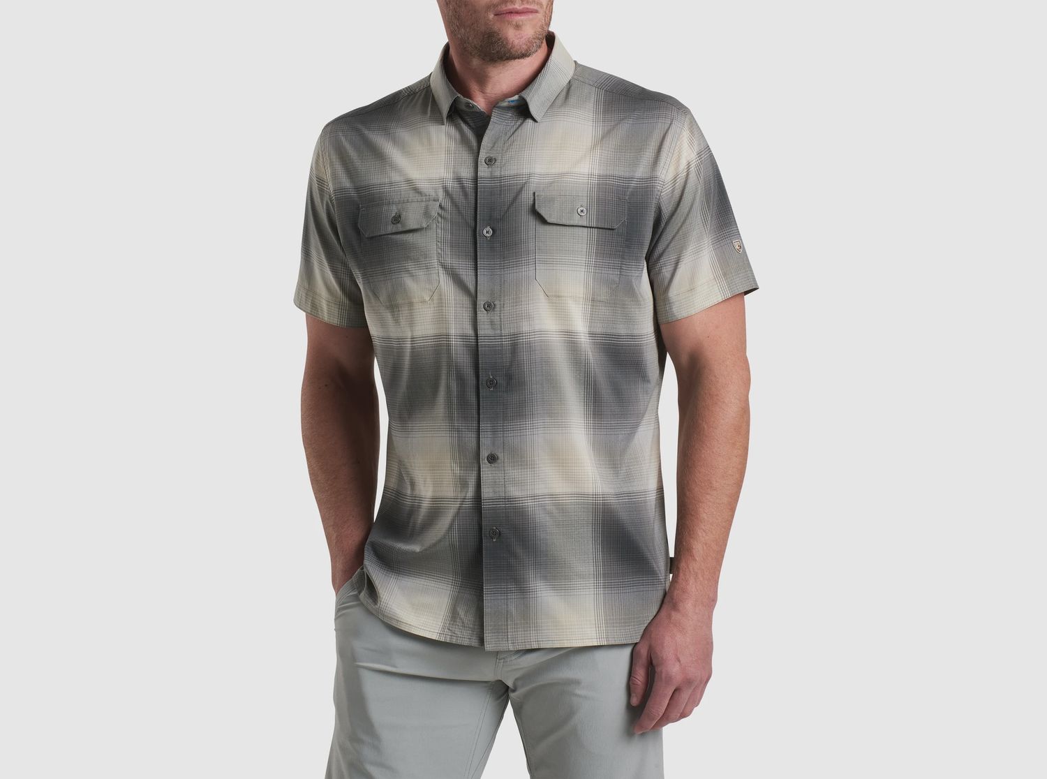 Response Short Sleeve Shirt Men&#39;s, Color: Ashwood, Size: M