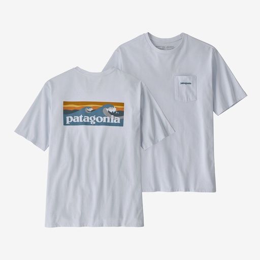 Boardshort Logo Pocket Tee, Color: White, Size: S