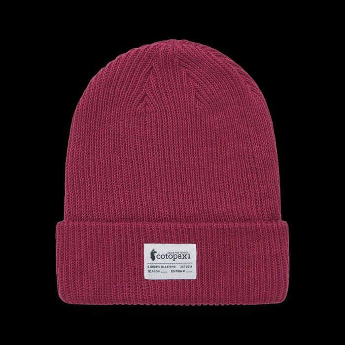 Wharf Beanie Cotopaxi Patch, Color: Burgundy