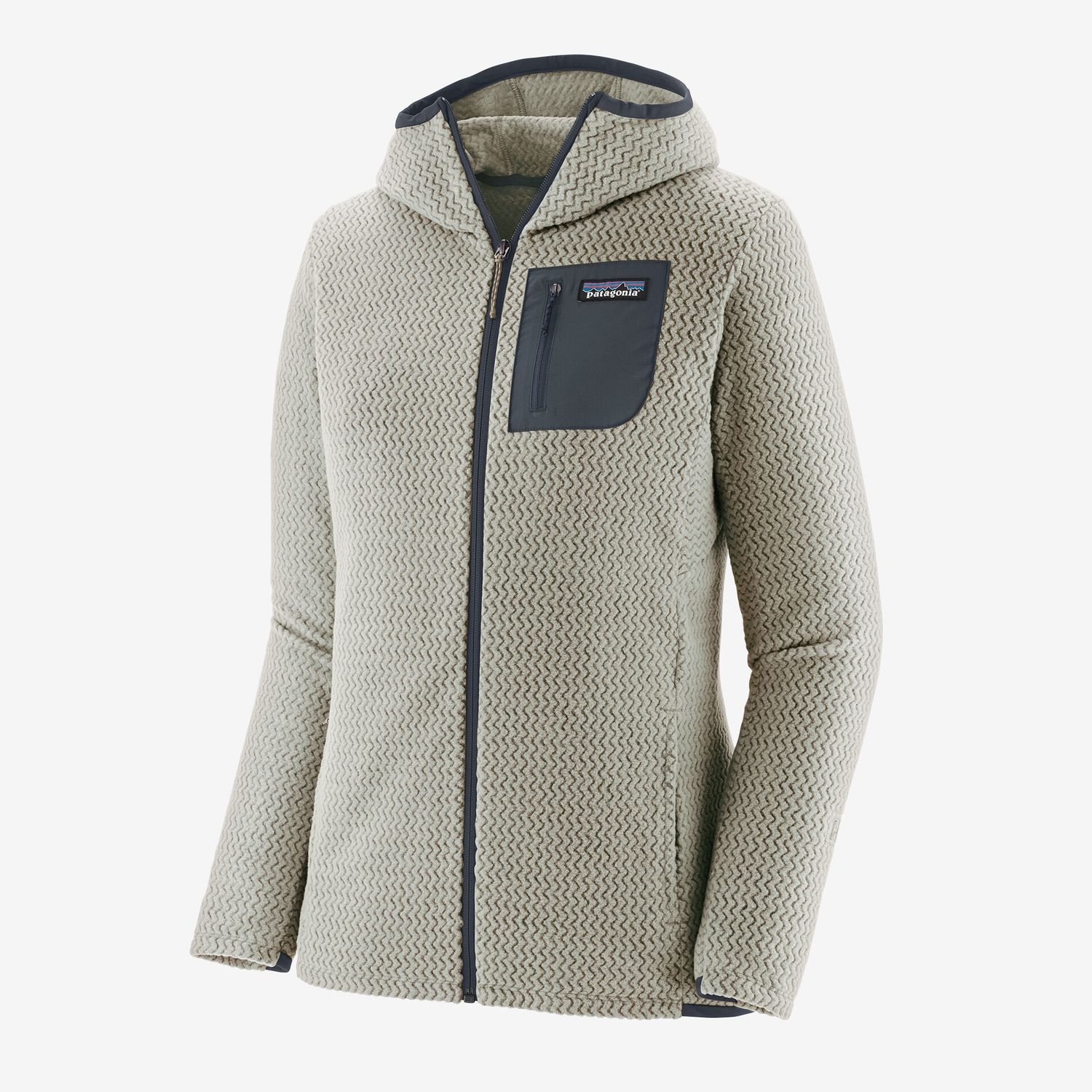 R1 Air Full Zip Womens, Color: Wool White, Size: L