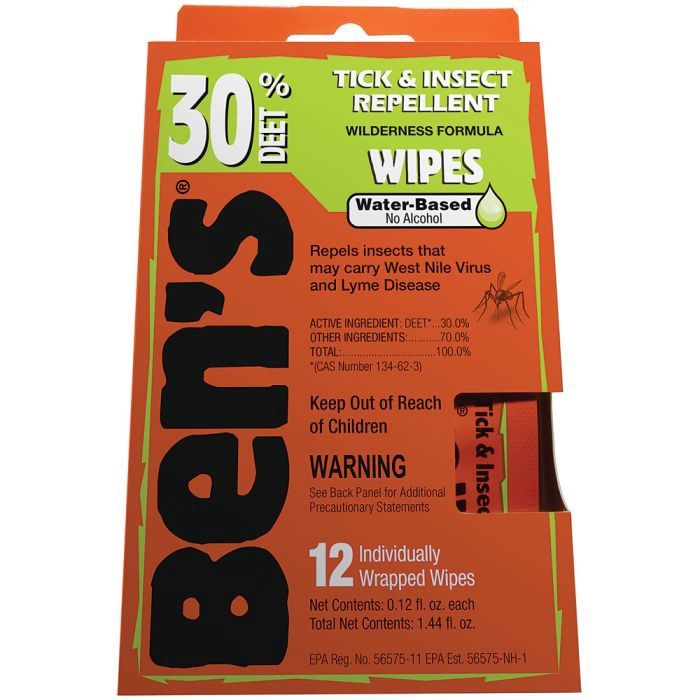 Ben&#39;s Wipes 30% Deet, Size: 12pk