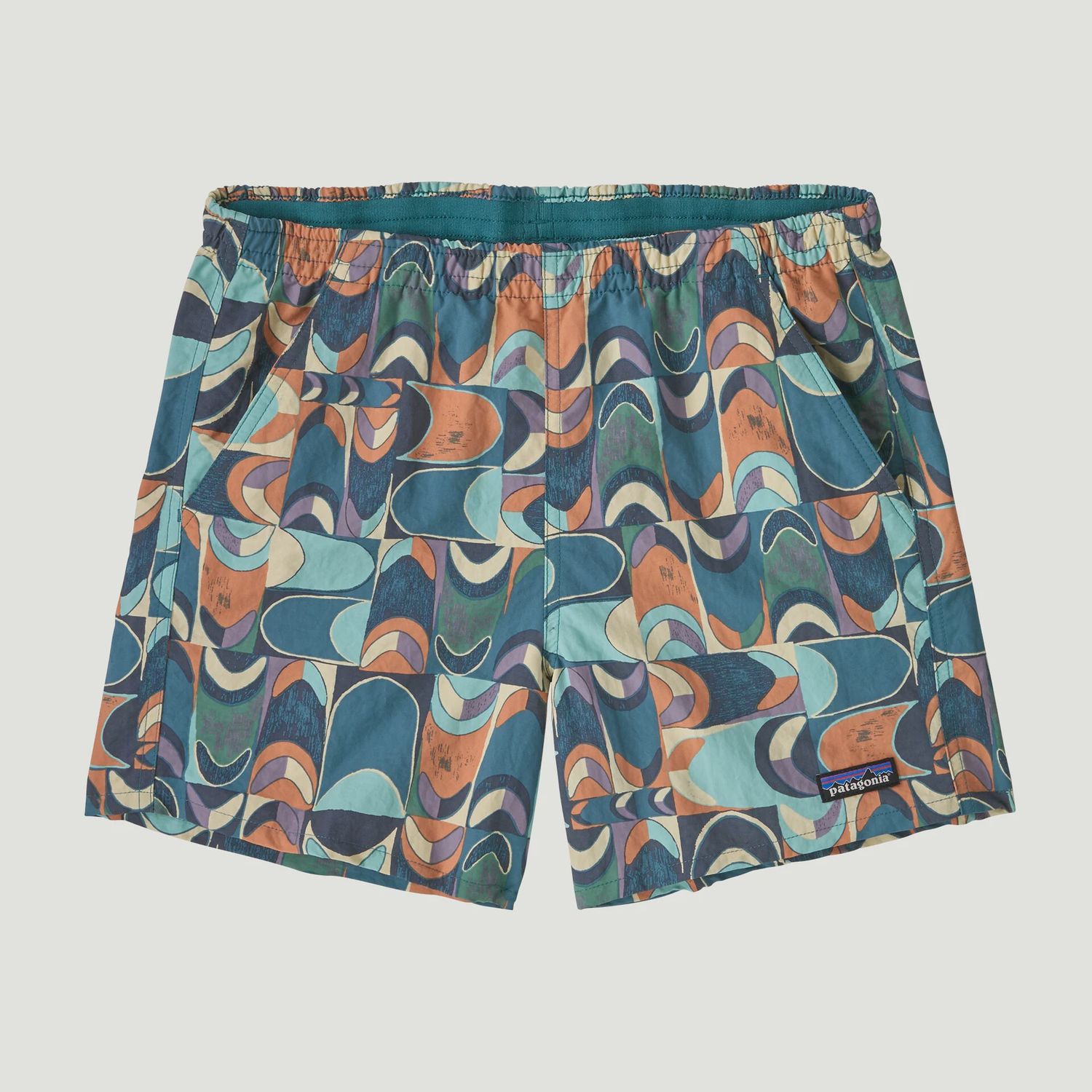 Baggies Shorts 5 in. Women&#39;s, Color: Swallowtail Geo: Still Blue, Size: S