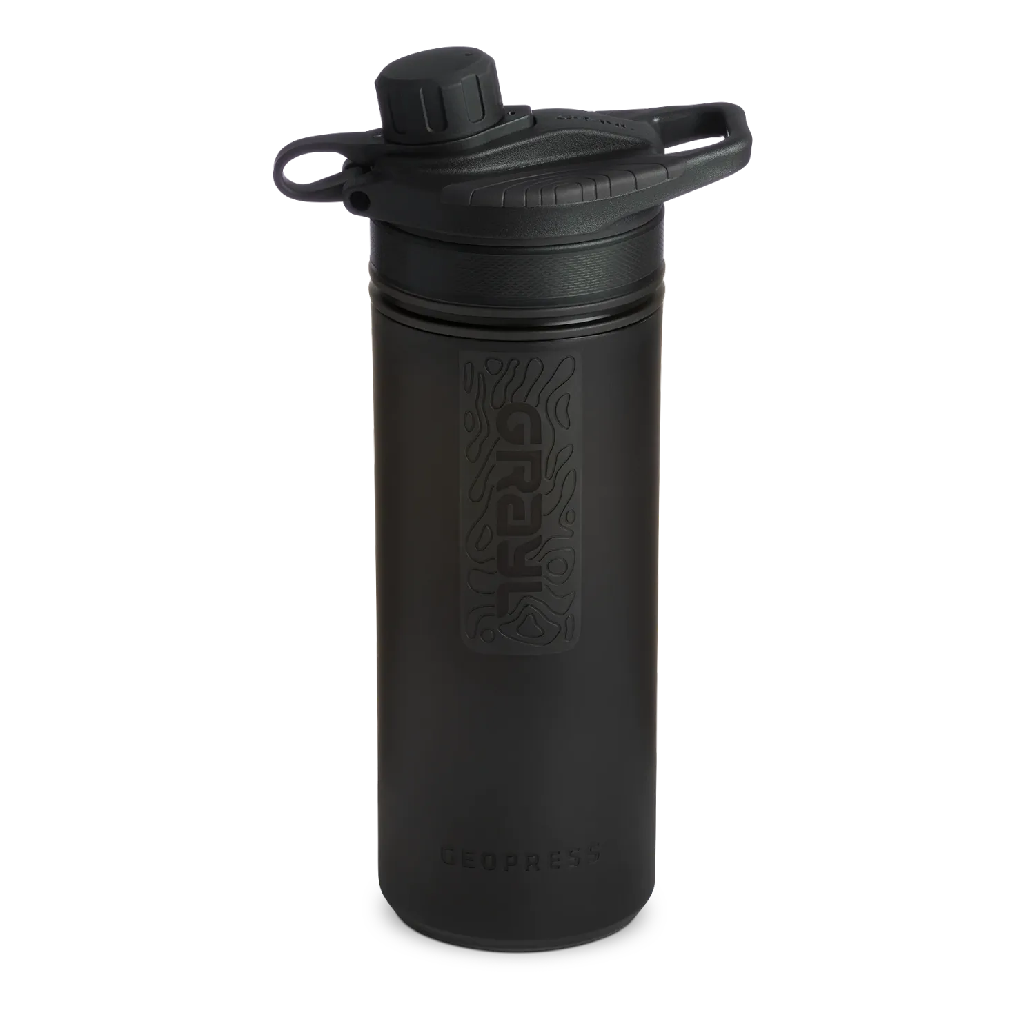 GeoPress Purifier Bottle, Size: 24oz, Color: BLK