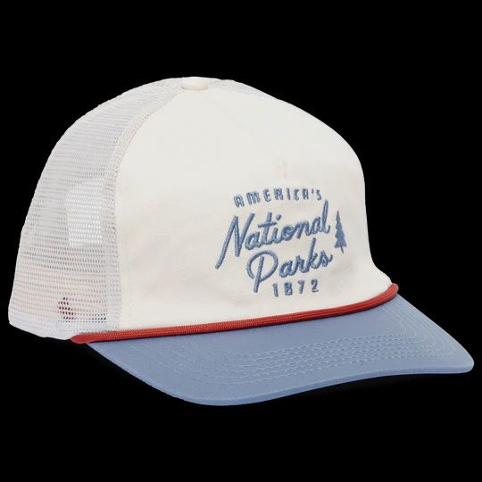 National Parks Trucker, Color: Cream/Blue