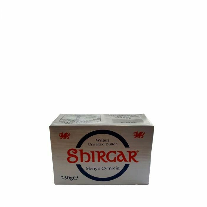Shirgar - Welsh Unsalted Butter - 250g Shirgar - Welsh Unsalted Butter - 250g