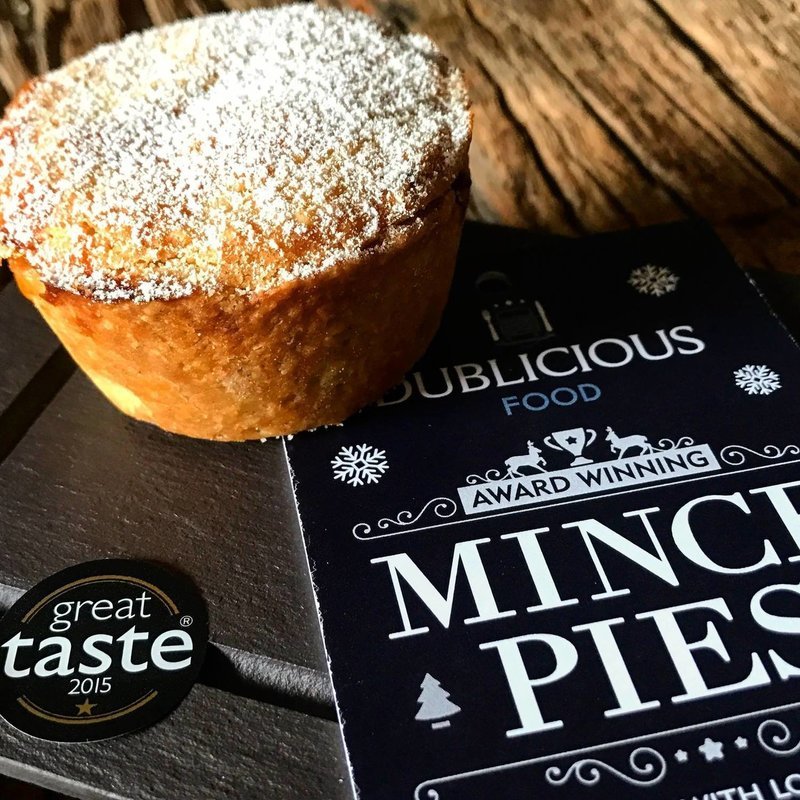 Dublicious Generous Mince Pie  - Great Taste 1 Gold Star 2019 - Single Pie - 100g Each