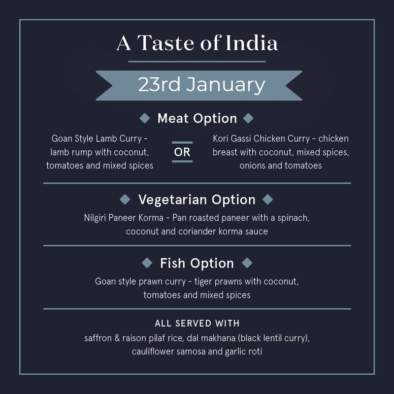 January 23rd - Dublicious Delivers- A Taste of India