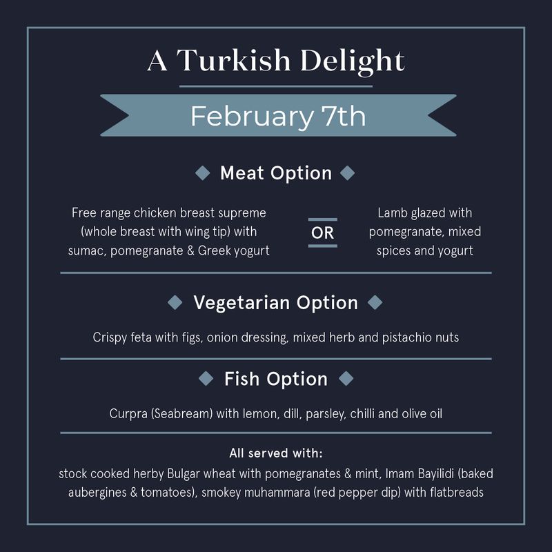 February 7th - Dublicious Delivers - A Turkish Delight