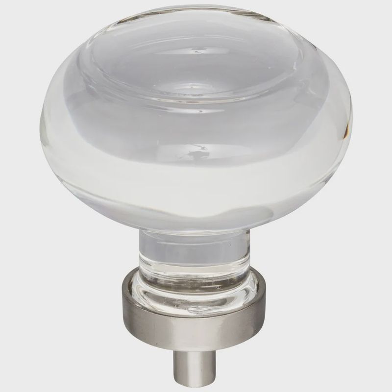Harlow Button Glass Cabinet Knob