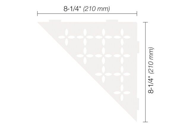 TRIANGULAR CORNER SHELF