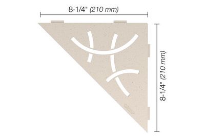 TRIANGULAR CORNER SHELF