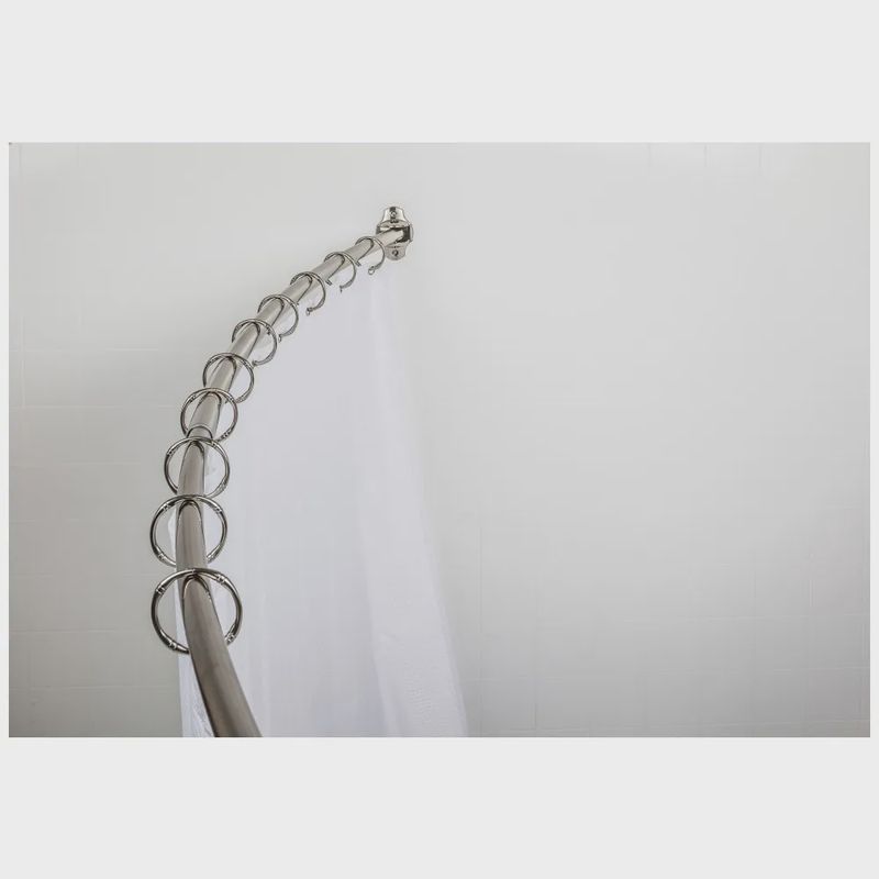 Adjustable Curved Shower Curtain Rod