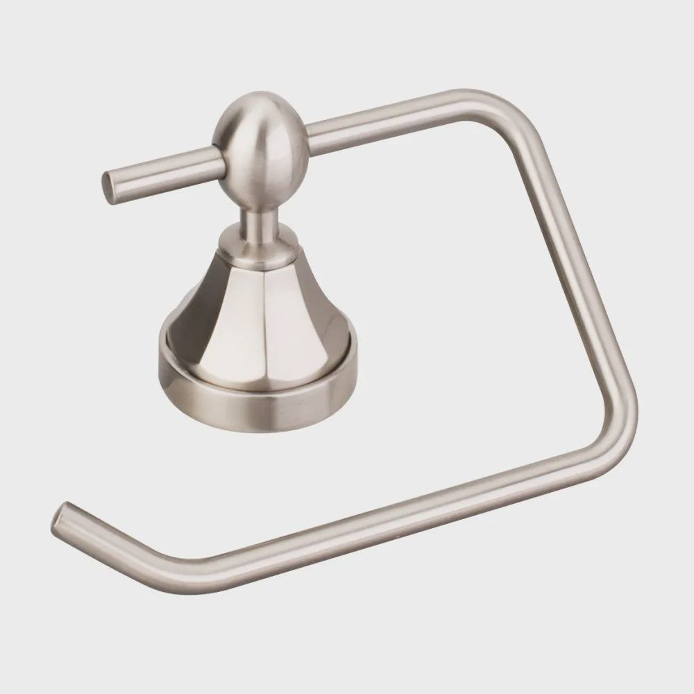 Newbury Euro Toilet Paper Holder, Finish: Satin Nickel
