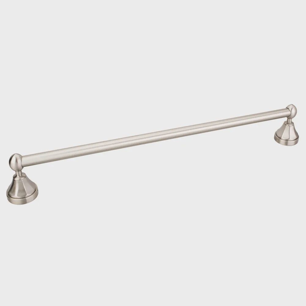 Newbury Single Towel Bar, Finish: Satin Nickel, Size: 18&quot;
