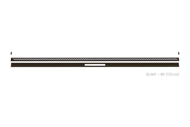 KERDI-LINE-VARIO, Color: Bronze, Grate Design: Slant, Size: 4 Foot