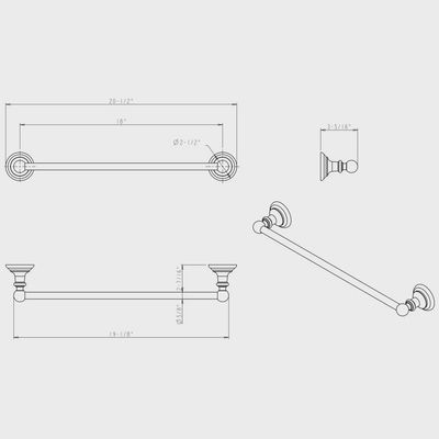Fairview Single Towel Bar