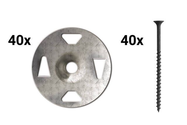 Screws and Washers - KERDI-BOARD-ZS/-ZT, Amount per pack: 40 each