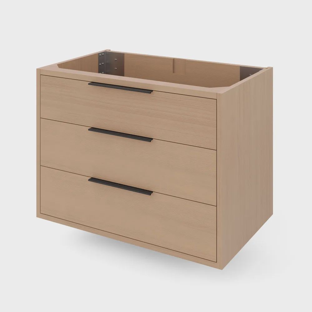 30&quot; Gardner Vanity, Finish: Natural Oak, Vanity Legs: Floating