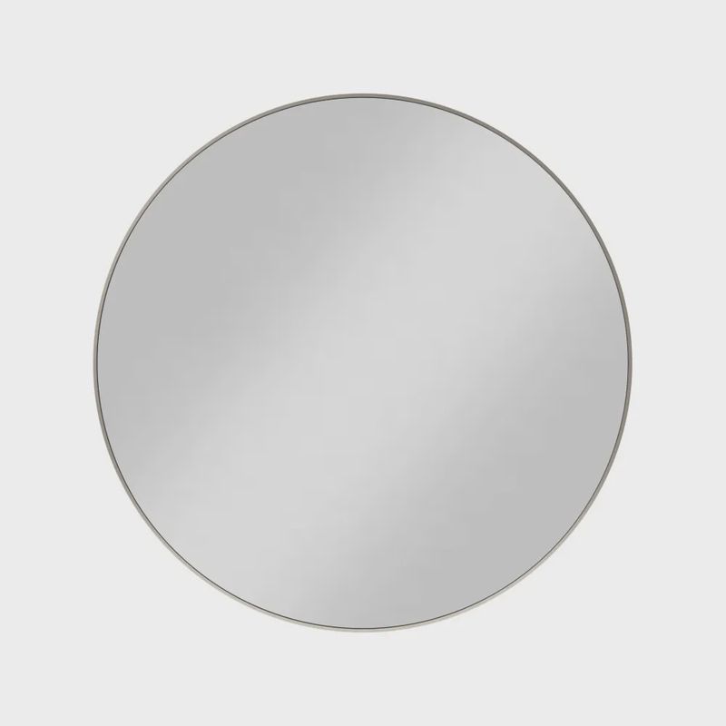30" x 1" Circular Metal Frame mirror