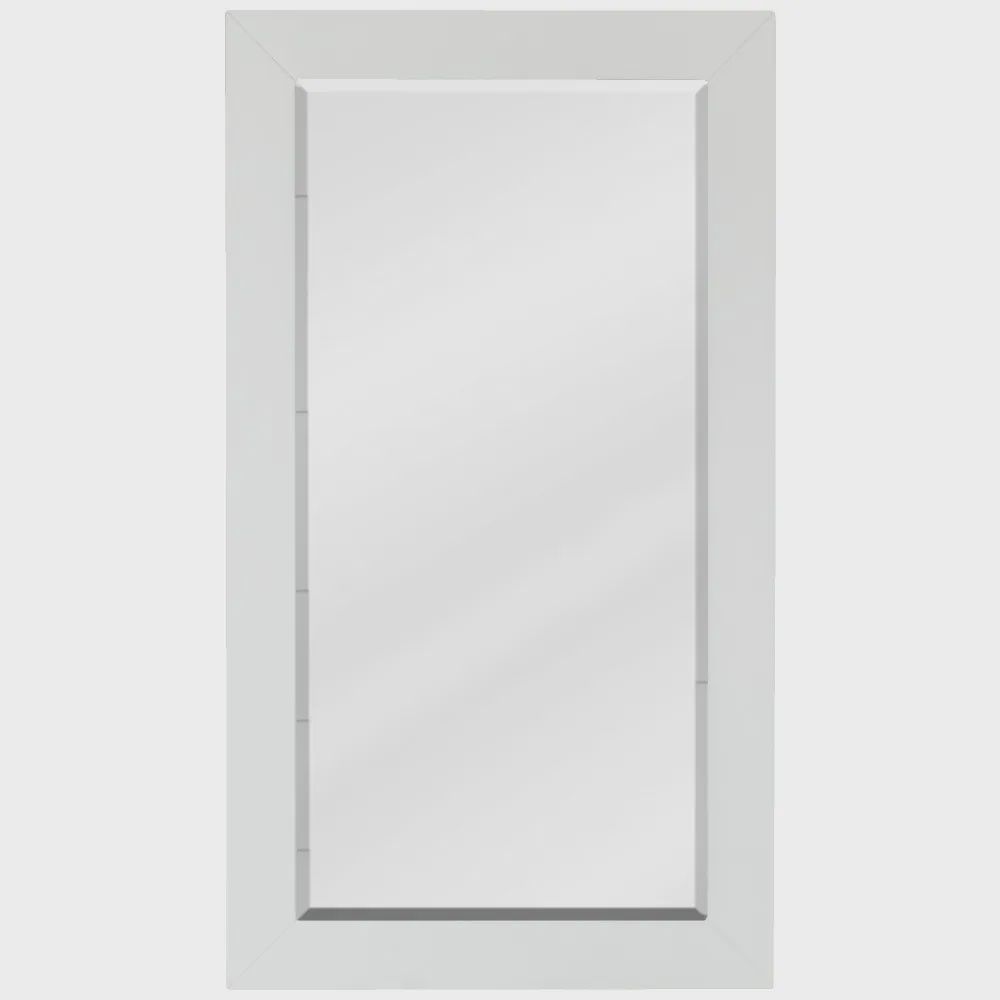 16 W x 1&quot; D x 28&quot; H Cade mirror, Finish: White