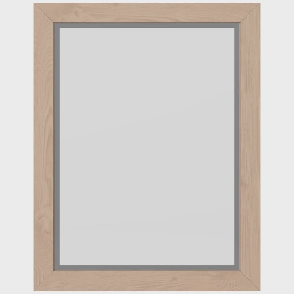 22&quot; W x 1&quot; D x 28&quot; H Cade mirror, Finish: Natural Oak