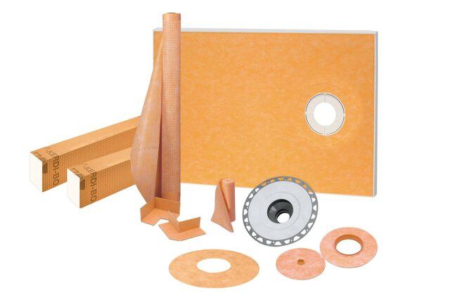 Schluter Kerdi Shower kit without drain grate