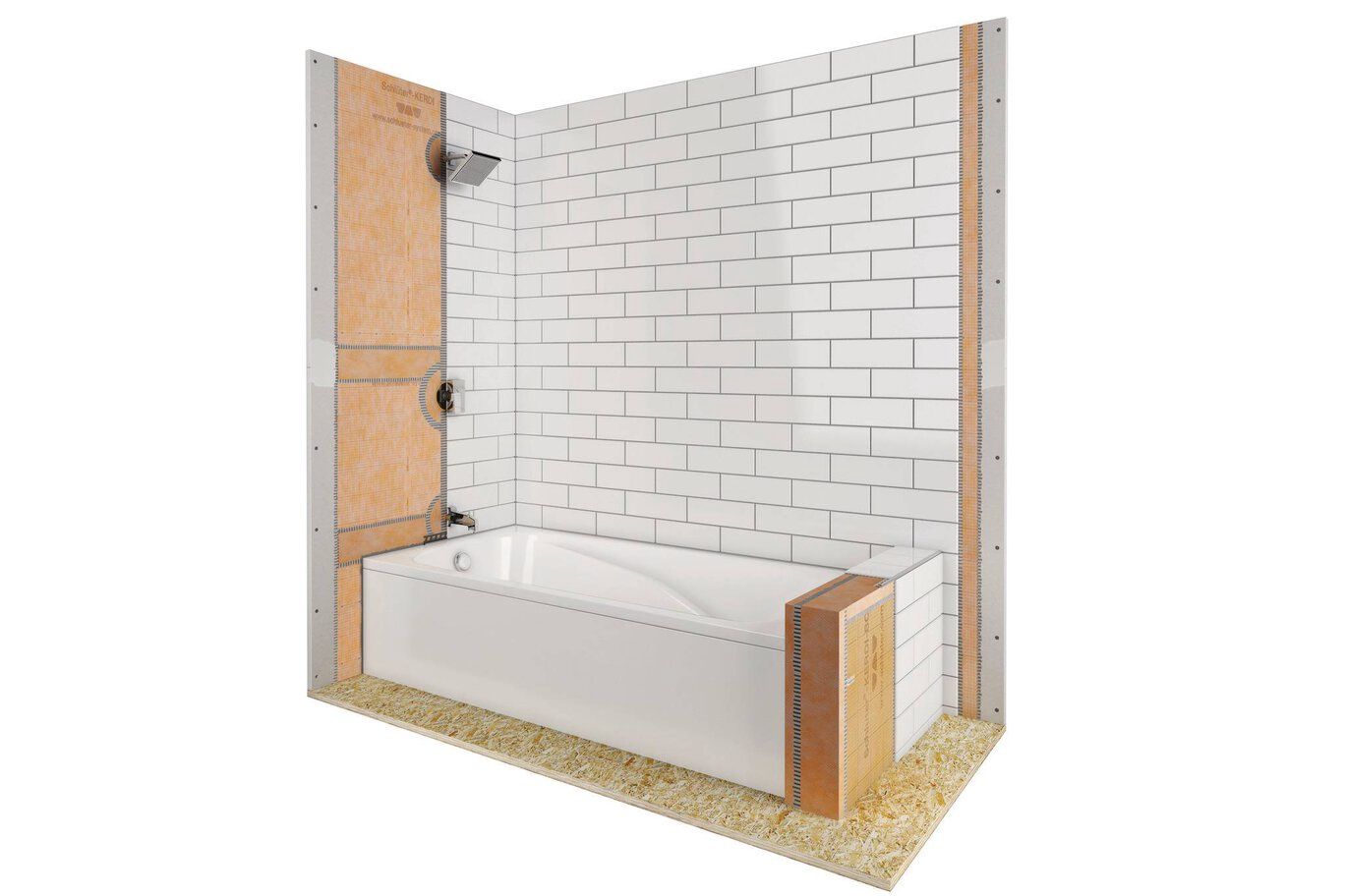 Complete bathtub surround kit