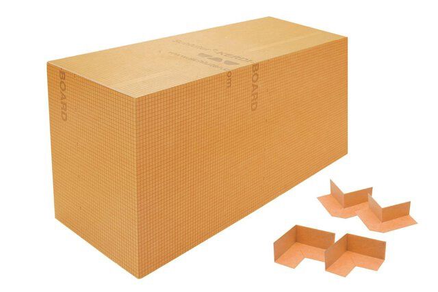 Prefabricated waterproof shower bench