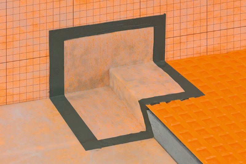 Preformed waterproofing corners for curbless shower applications