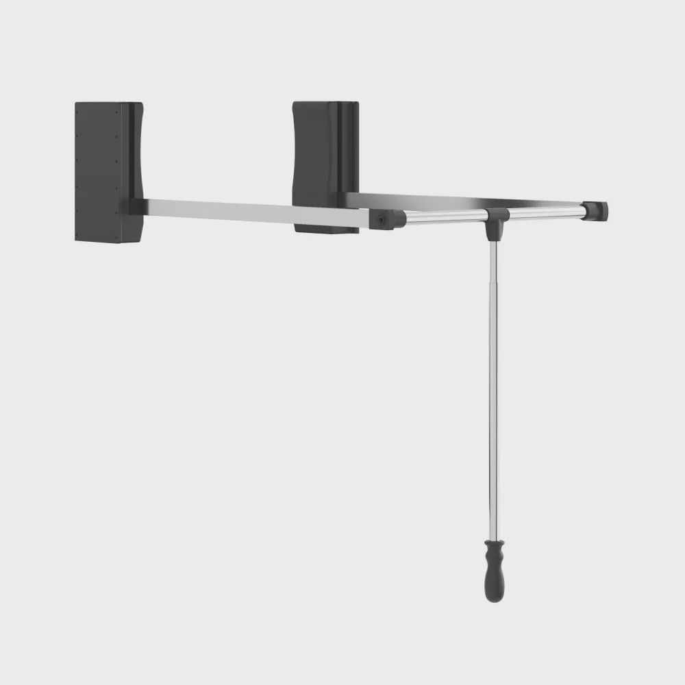 Expandable Wardrobe Lift, Finish: Chrome, Size: 21&quot;-24&quot;