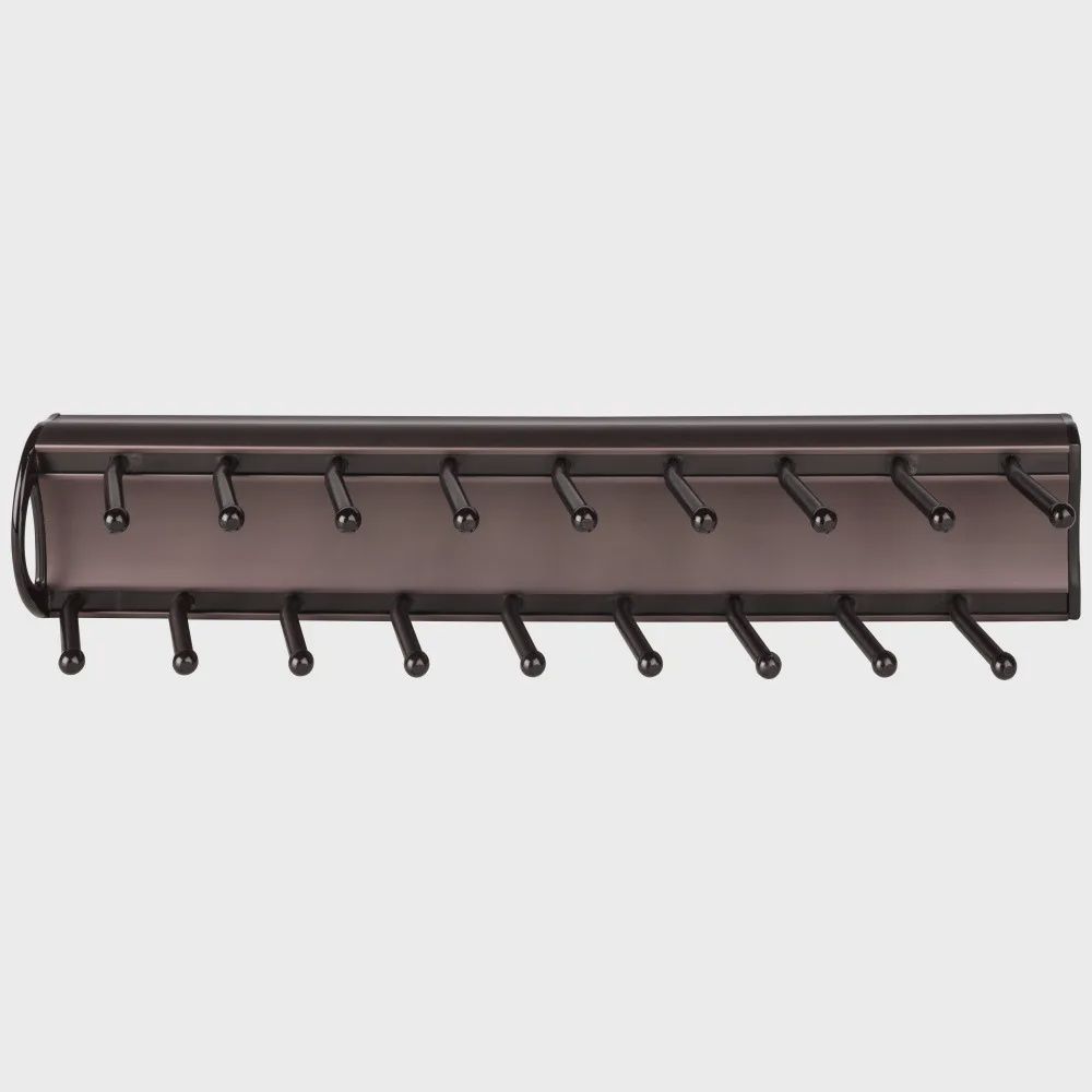 14&quot; Tie Rack, Finish: Bronze