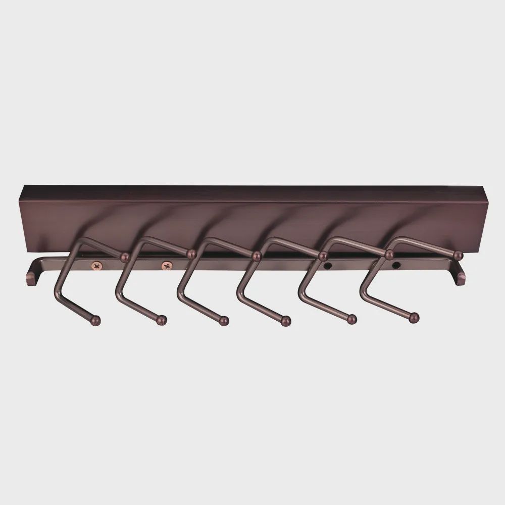 12&quot; Sliding Tie Rack, Finish: Bronze