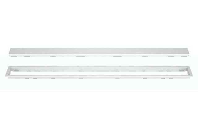 KERDI-LINE 3/4&quot; FRAME GRATE -Solid Grate, Color: Matte White, Grate Design: Solid, Size: 20&quot;