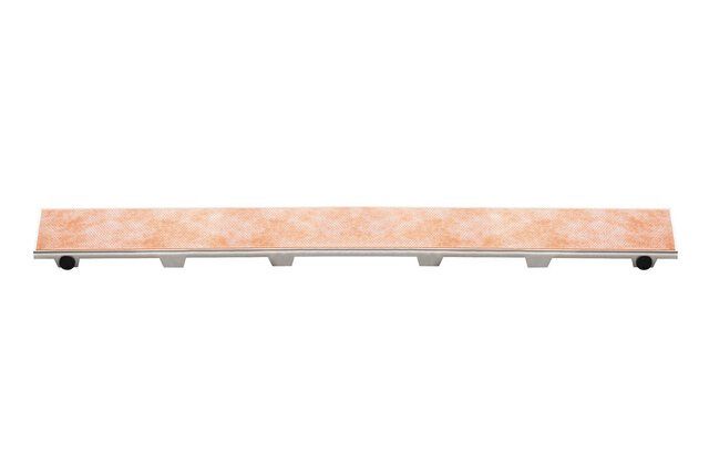 Kerdi-Line Frameless Tileable Grate - Stainless Steel, Size: Offset 28&#39;