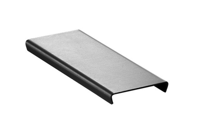 KERDI-LINE-FC - Cover plate used to connect multiple KERDI-LINE drains, Color: Brushed Stainless Steel