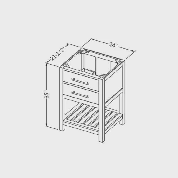 24" Wavecrest Vanity