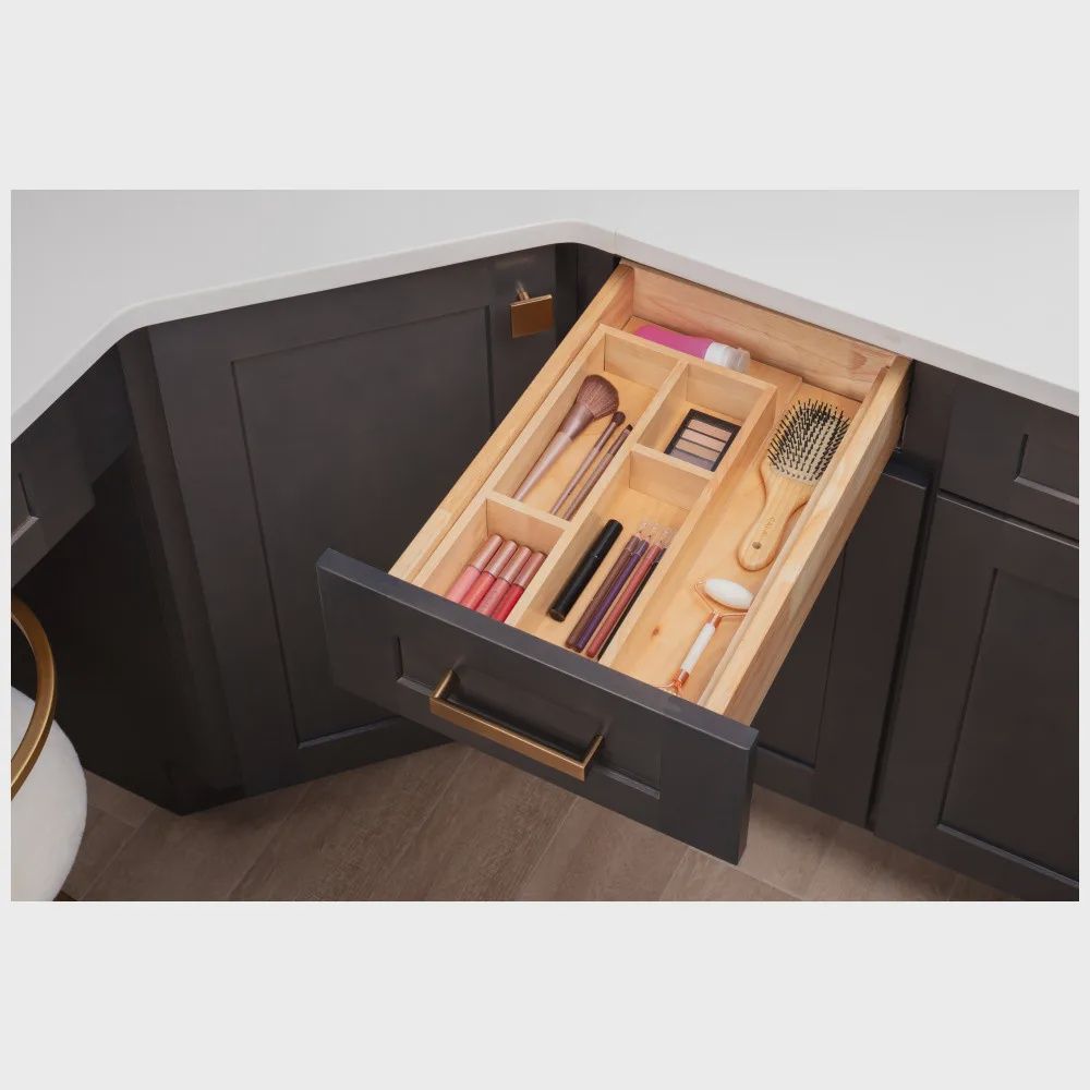 Adjustable SLIMLINE™ Vanity Drop-In Drawer Insert, Size: 12&quot; Drawer
