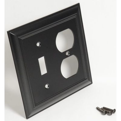 Black Impressions Wall Plates
