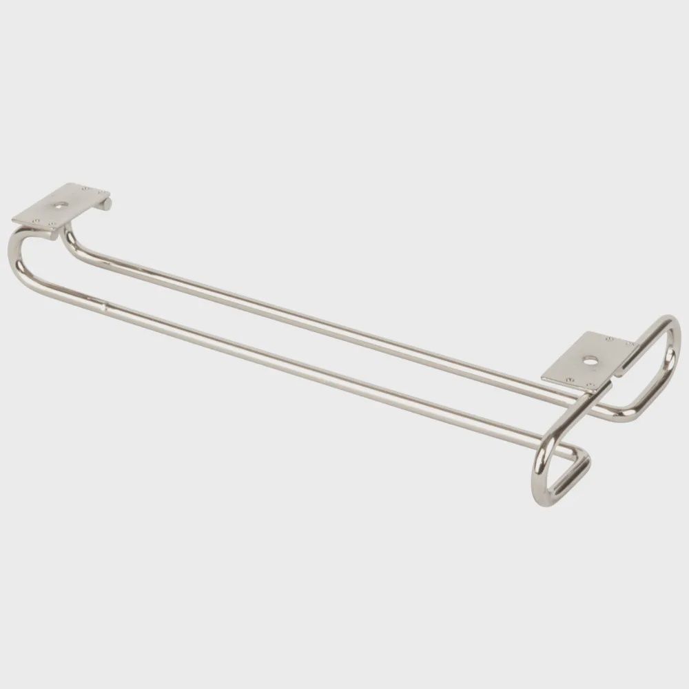 Under Cabinet Stemware Rack, Finish: Satin Nickel