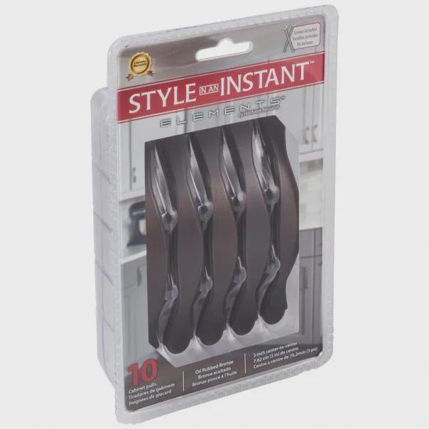3" Center-to-Center Gatsby Packaged Cabinet Pull