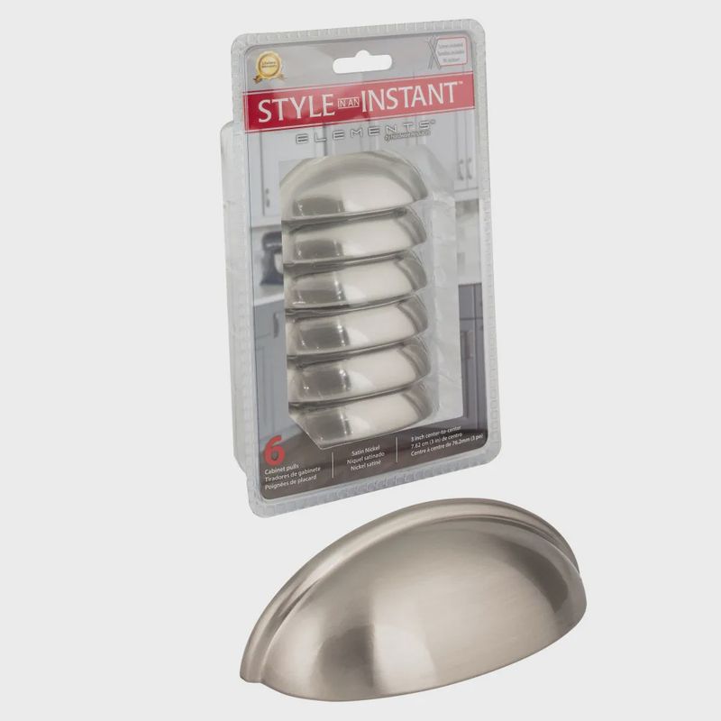 3&quot; Center-to-Center Florence Packaged Cabinet Cup Pull