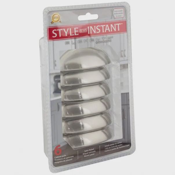 3" Center-to-Center Florence Packaged Cabinet Cup Pull