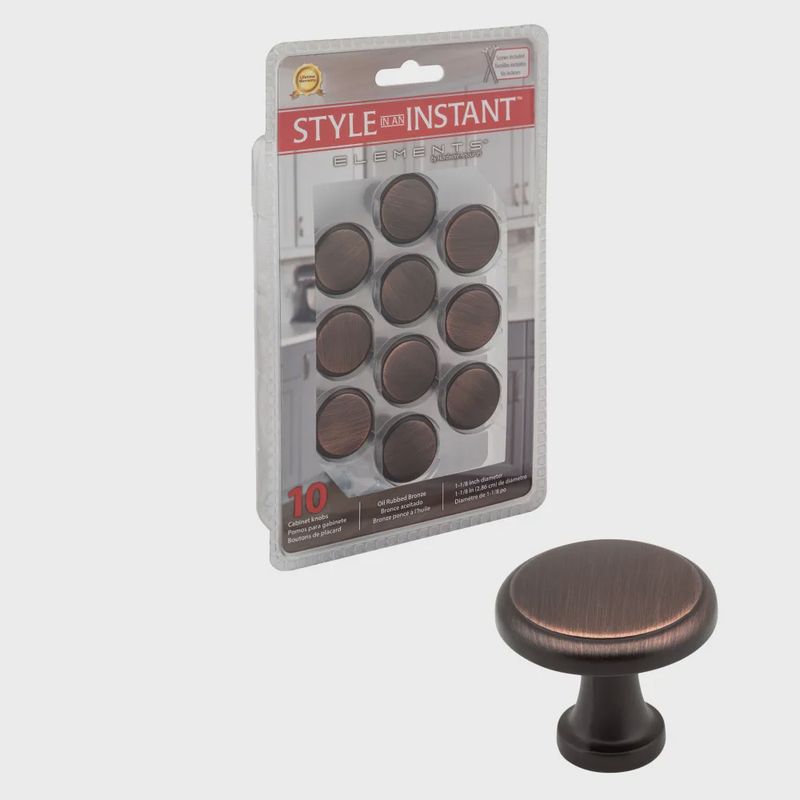 1-3/16&quot; Diameter Round Kenner Packaged Cabinet Knob