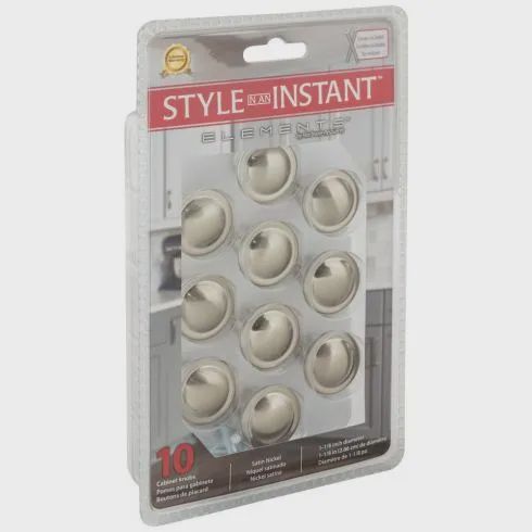 1-1/8" Button Watervale Packaged Cabinet Knob