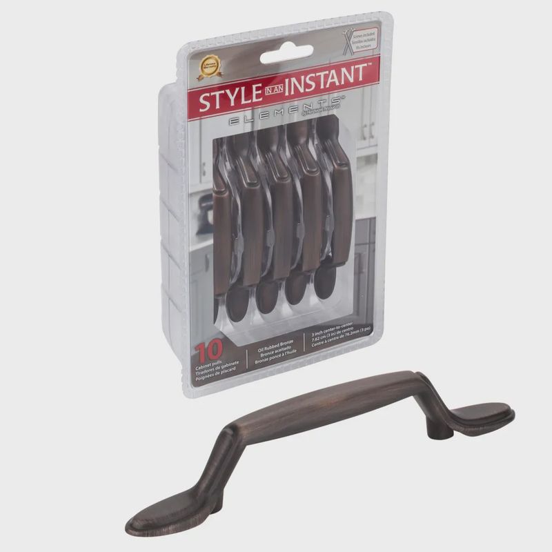 3&quot; Center-to-Center Vienna Packaged Cabinet Pull