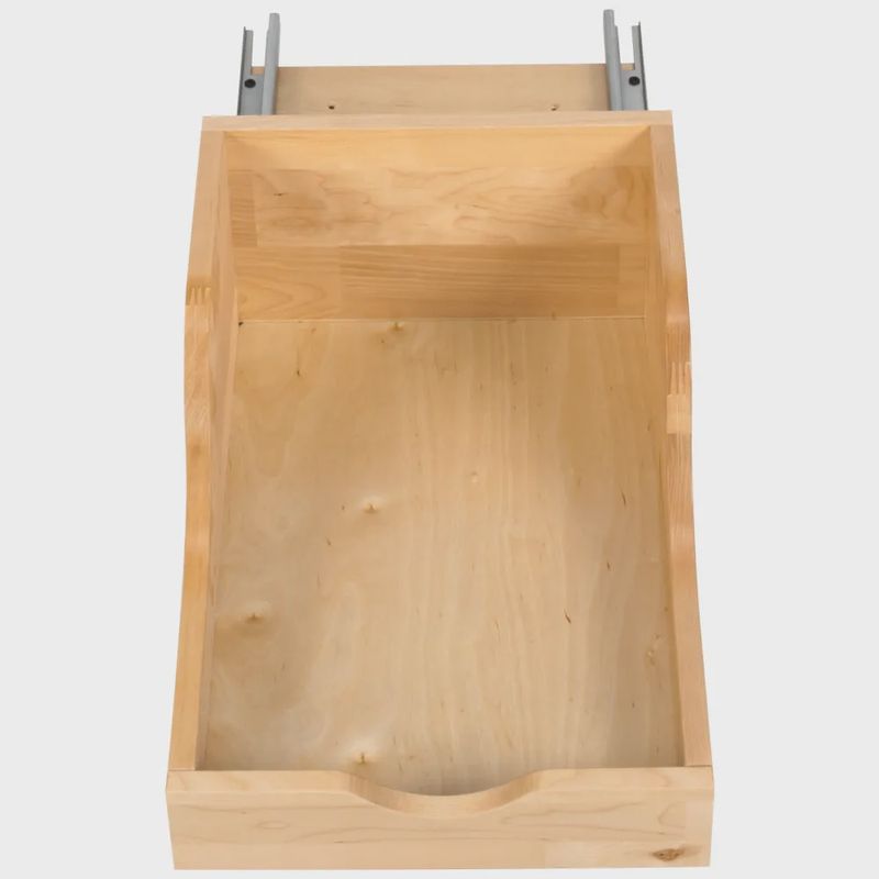 Wood High Back Rollout for Vanity Depth
