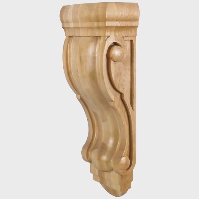 Swooping Curves Scrolled Corbel