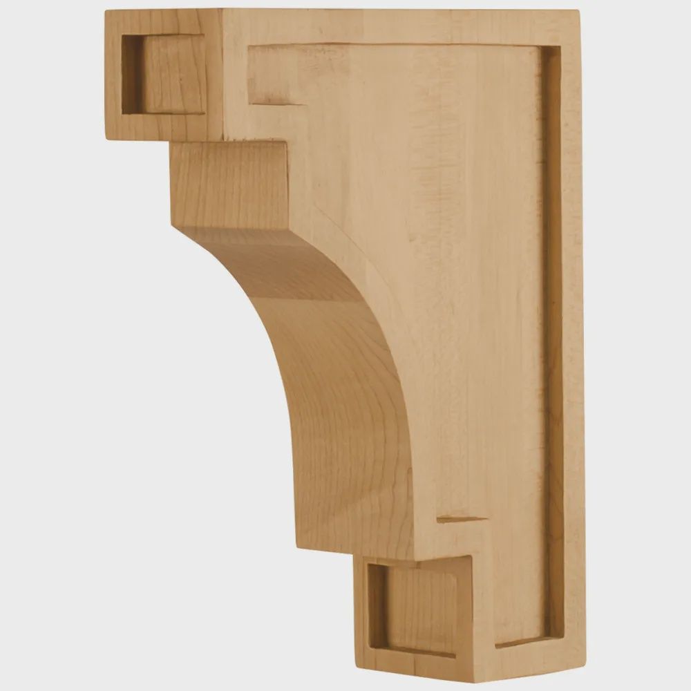 Arts &amp; Crafts Corbel, Configuration: Coverd Arts &amp; Craftsk, Species: Hard Maple
